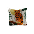 Tiger Silk Ikat Velvet Pillow Cover | 16'' x 16''