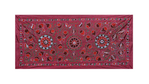 Silk Suzani Table Runner | 3'1'' x 6'5''