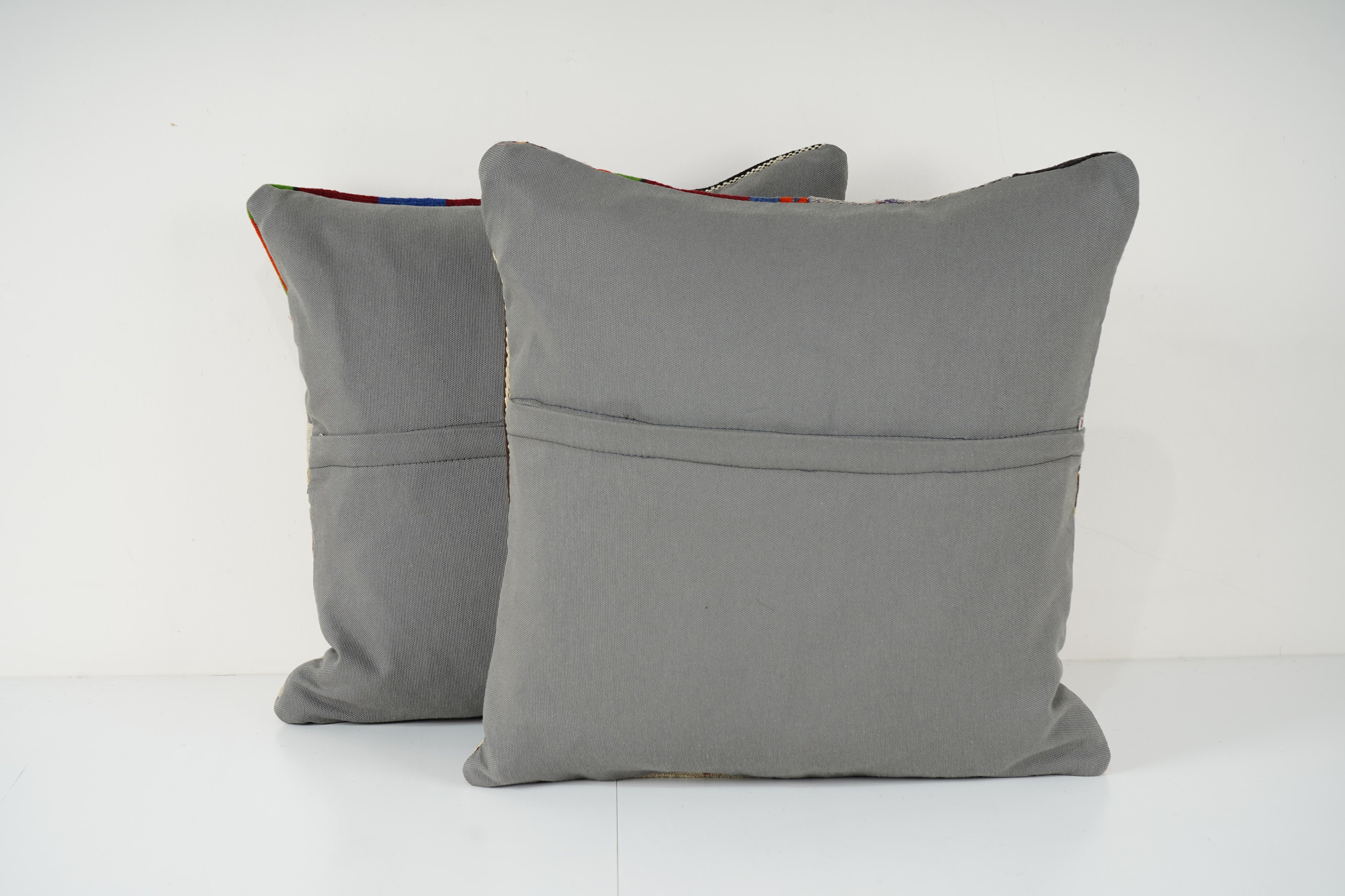 Kilim Patchwork Pillow Cover Set of 2 | 20'' x 20''