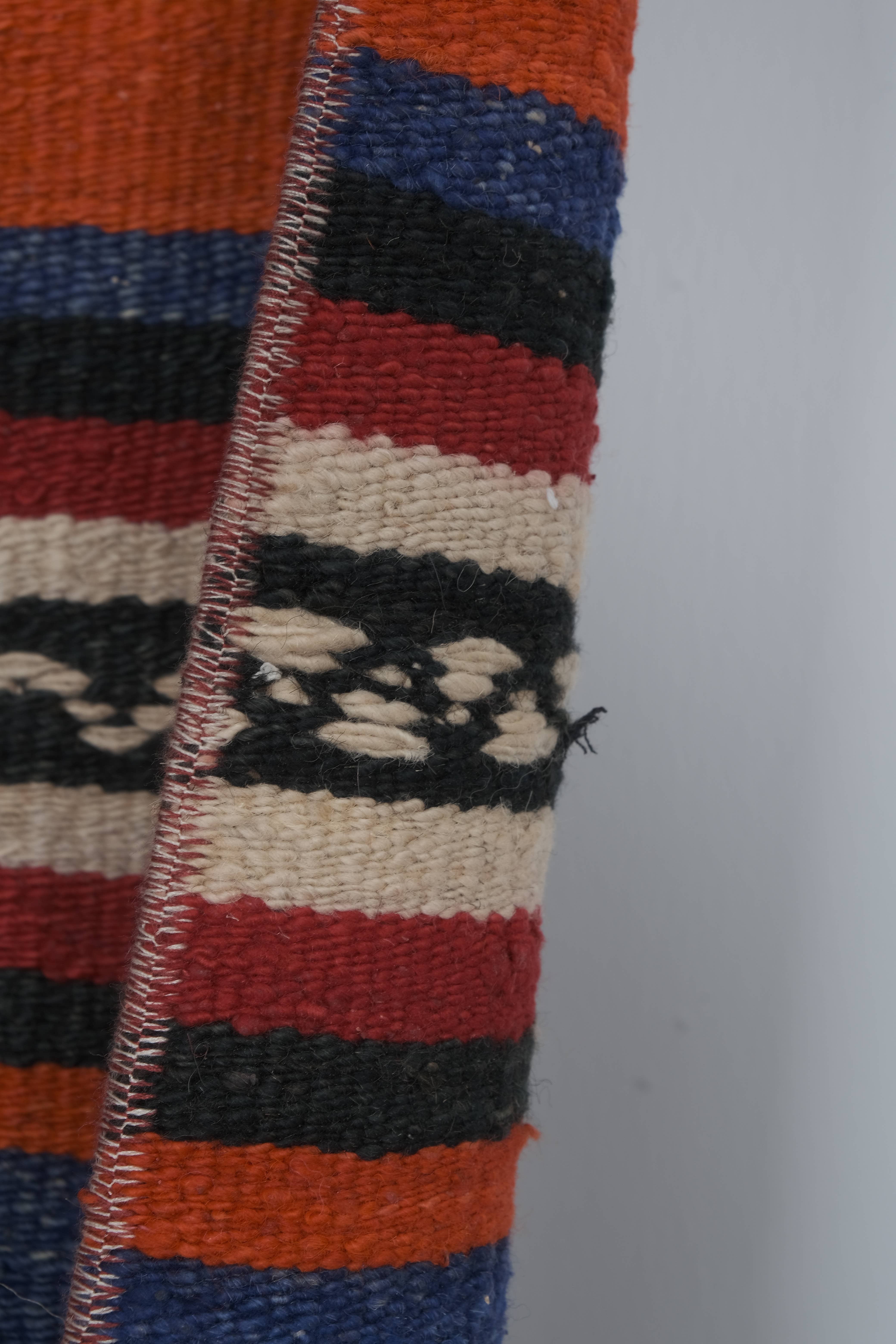 Vintage Turkish Kilim Runner 2'1'' x 21'3''
