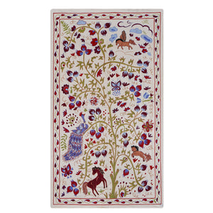 Peacock Suzani Wall Hanging & Bedspread | 3'6'' x 6'