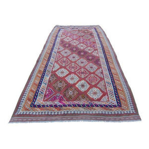 Vintage Turkish Anatolian Kilim Rug 5'1'' x 9'8''