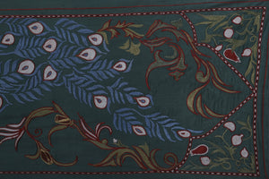 Peacock Suzani Wall Hanging & Bedspread | 1'9'' x 6'