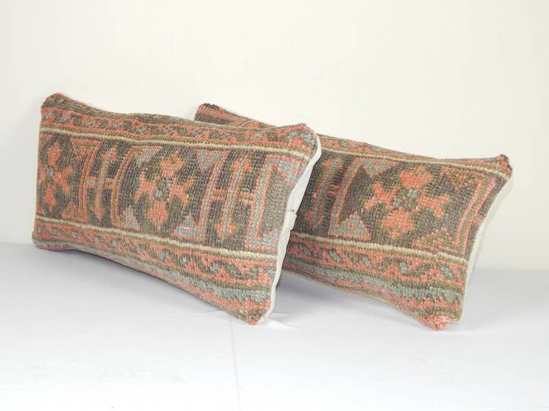 Rug Pillow Cover Set of 2 | 10'' x 22''