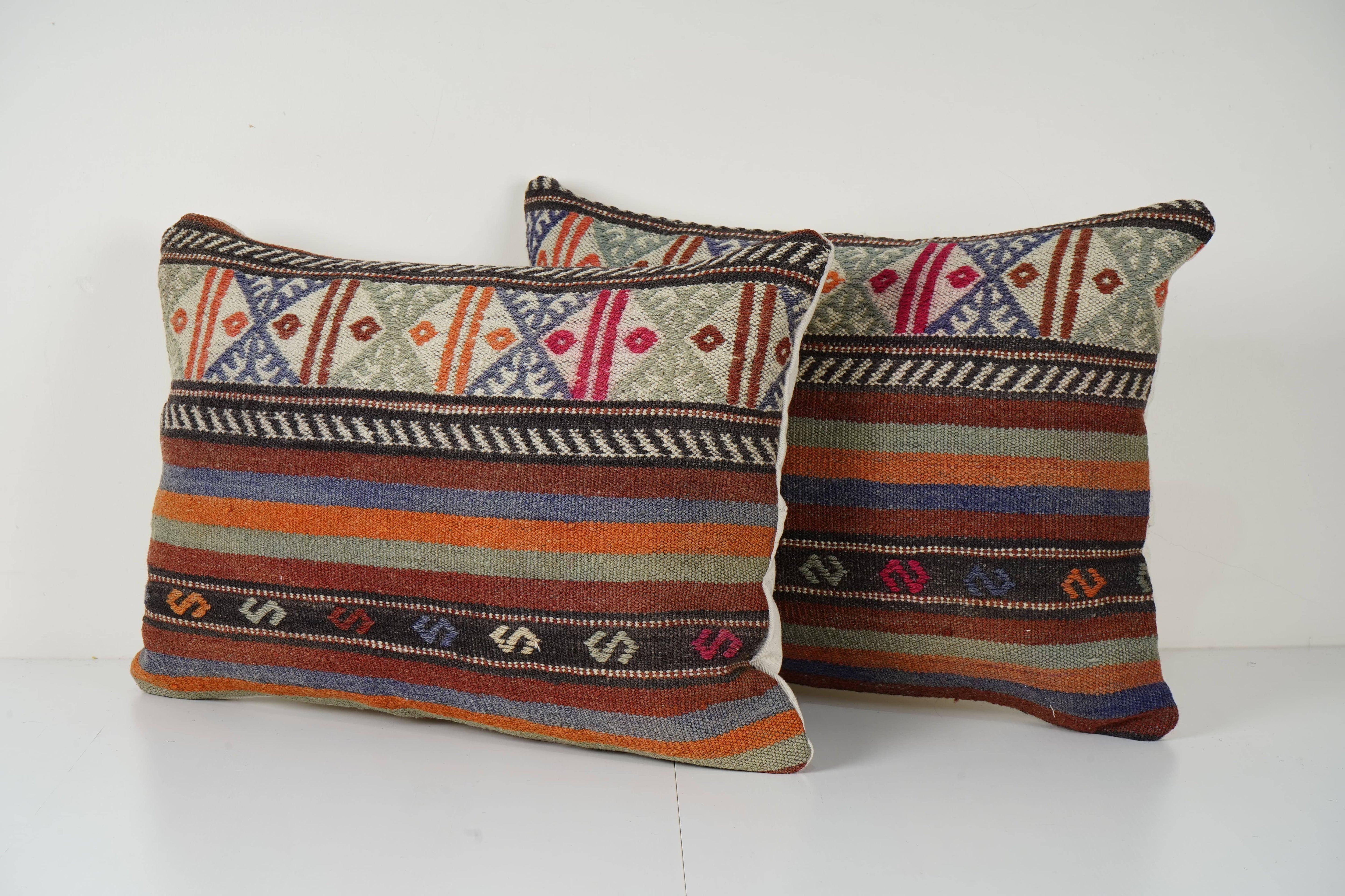 Kilim Pillow Cover Set of 2 | 18'' x 24''