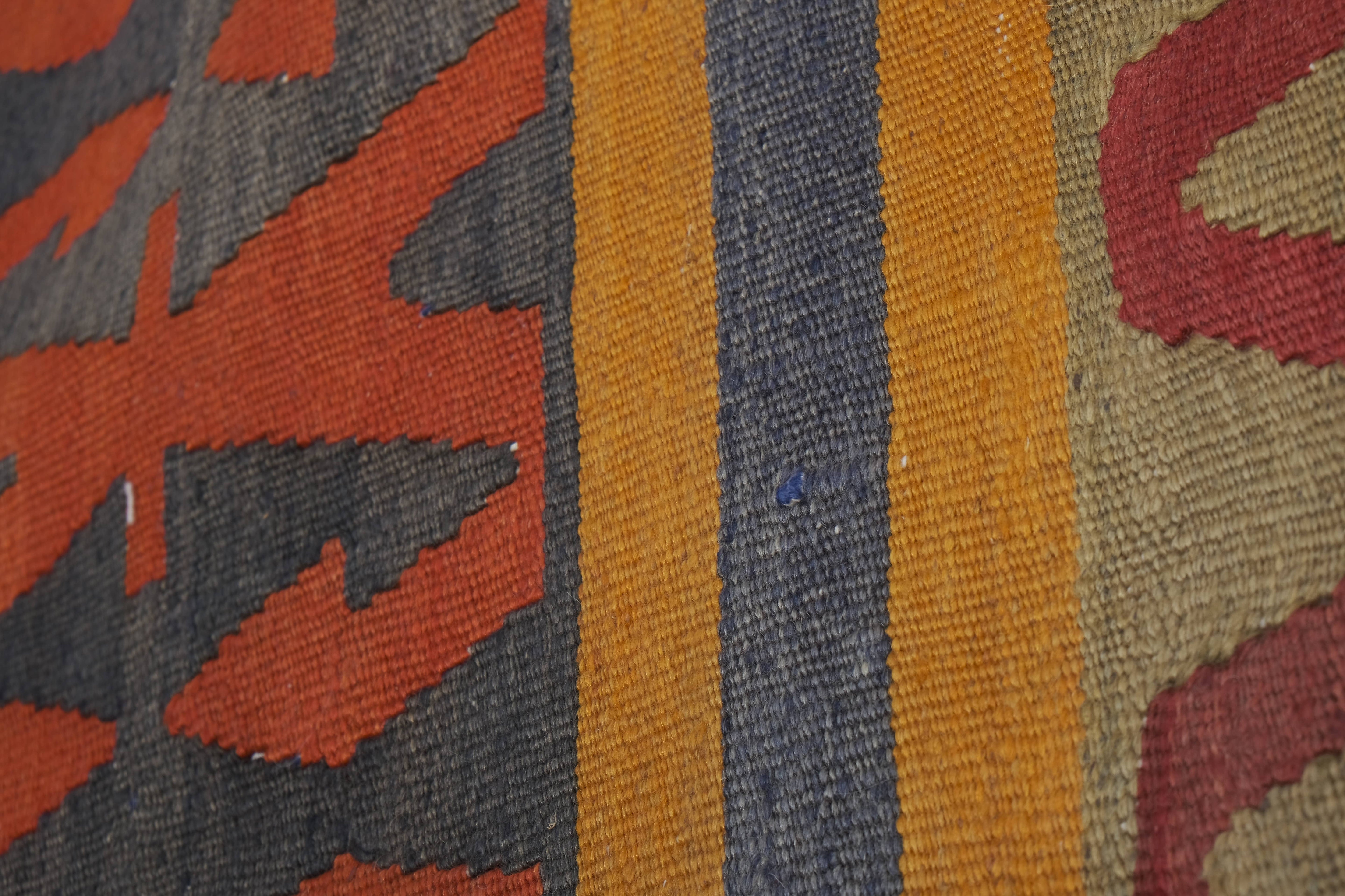 Vintage Turkish Konya Kilim Runner 4'11'' x 10'1''