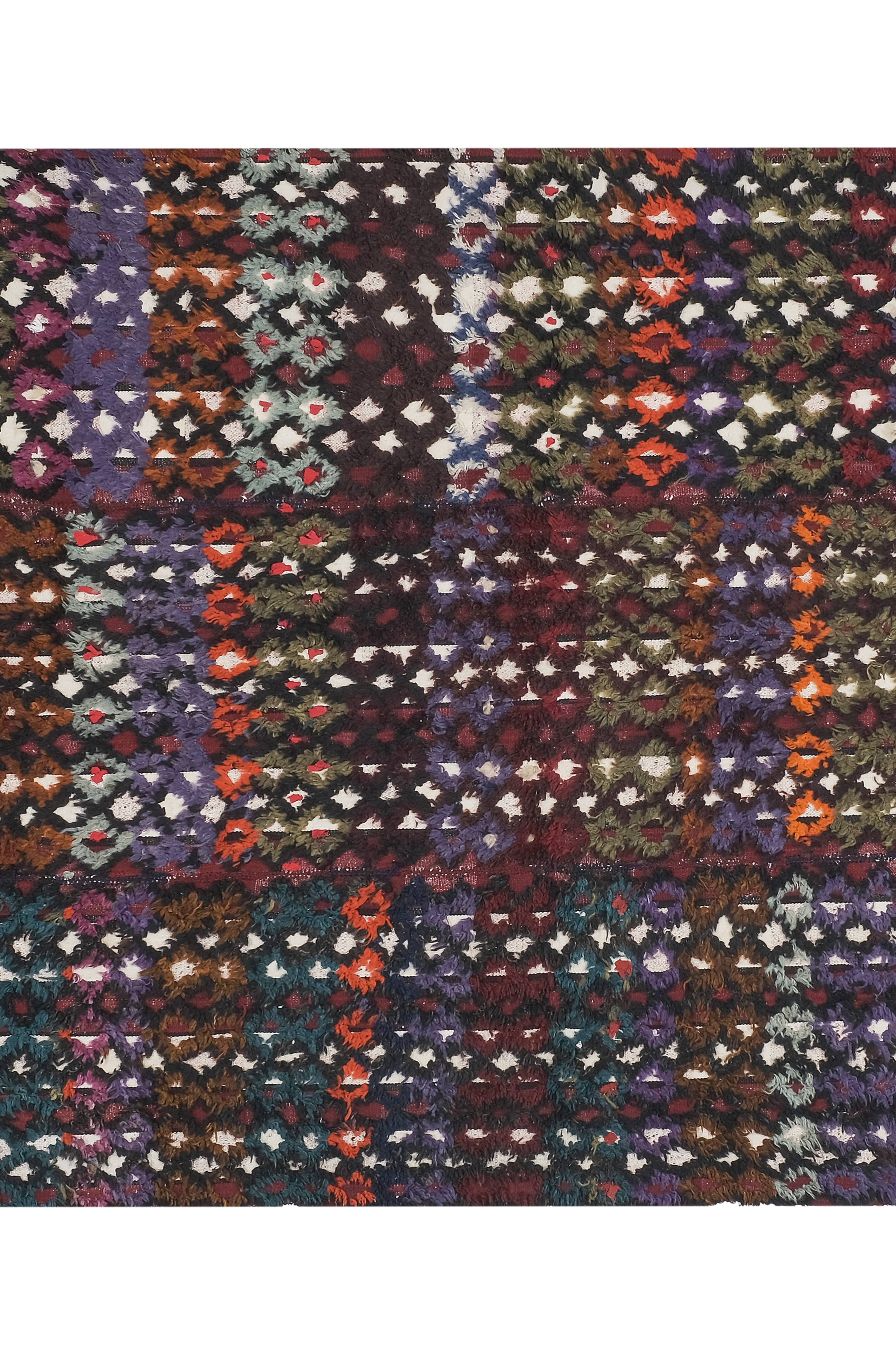 Vintage Turkish Tulu Rug 5'4'' x 7'6''