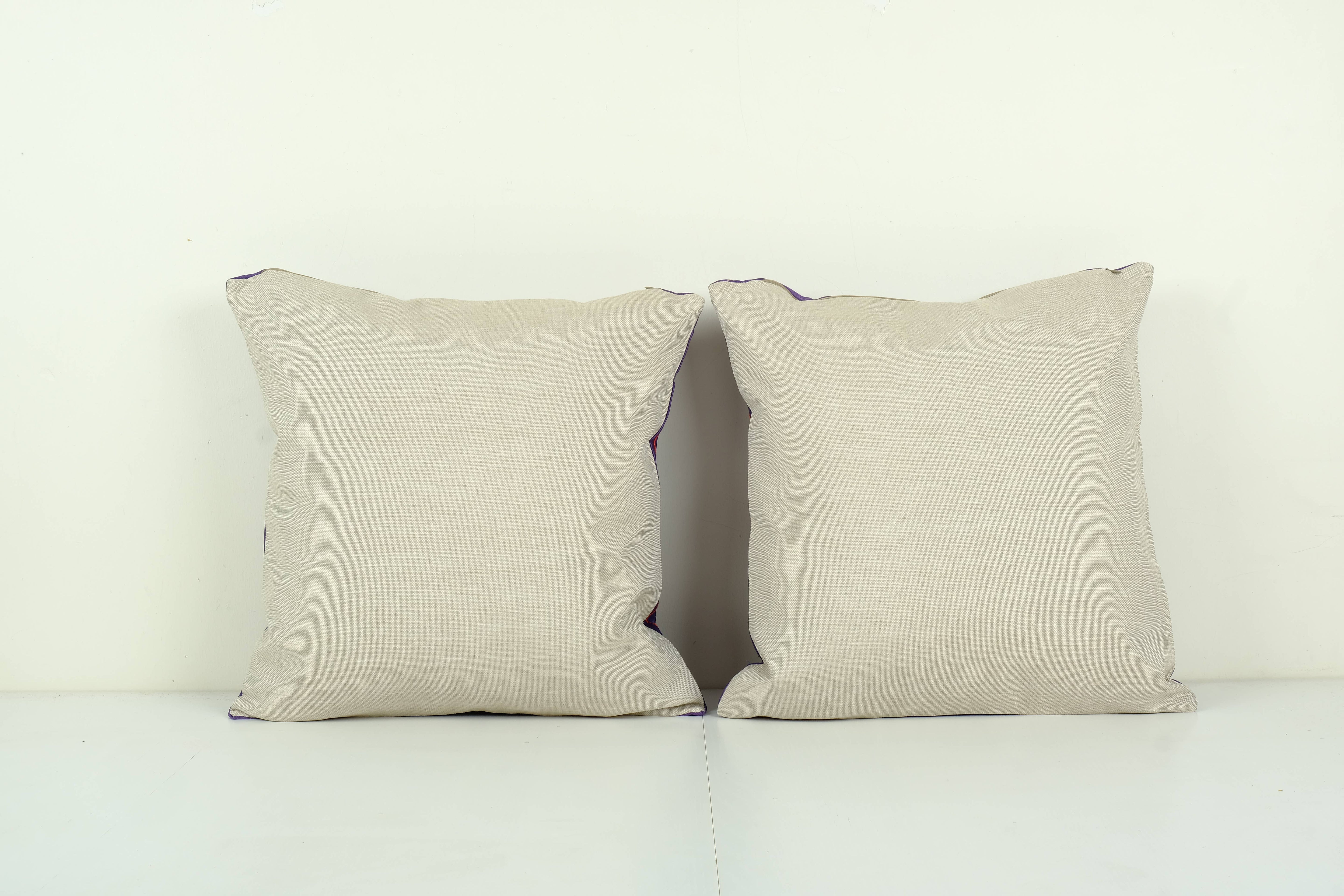 Silk Suzani Pillow Cover Set of 2 | 19'' x 19''