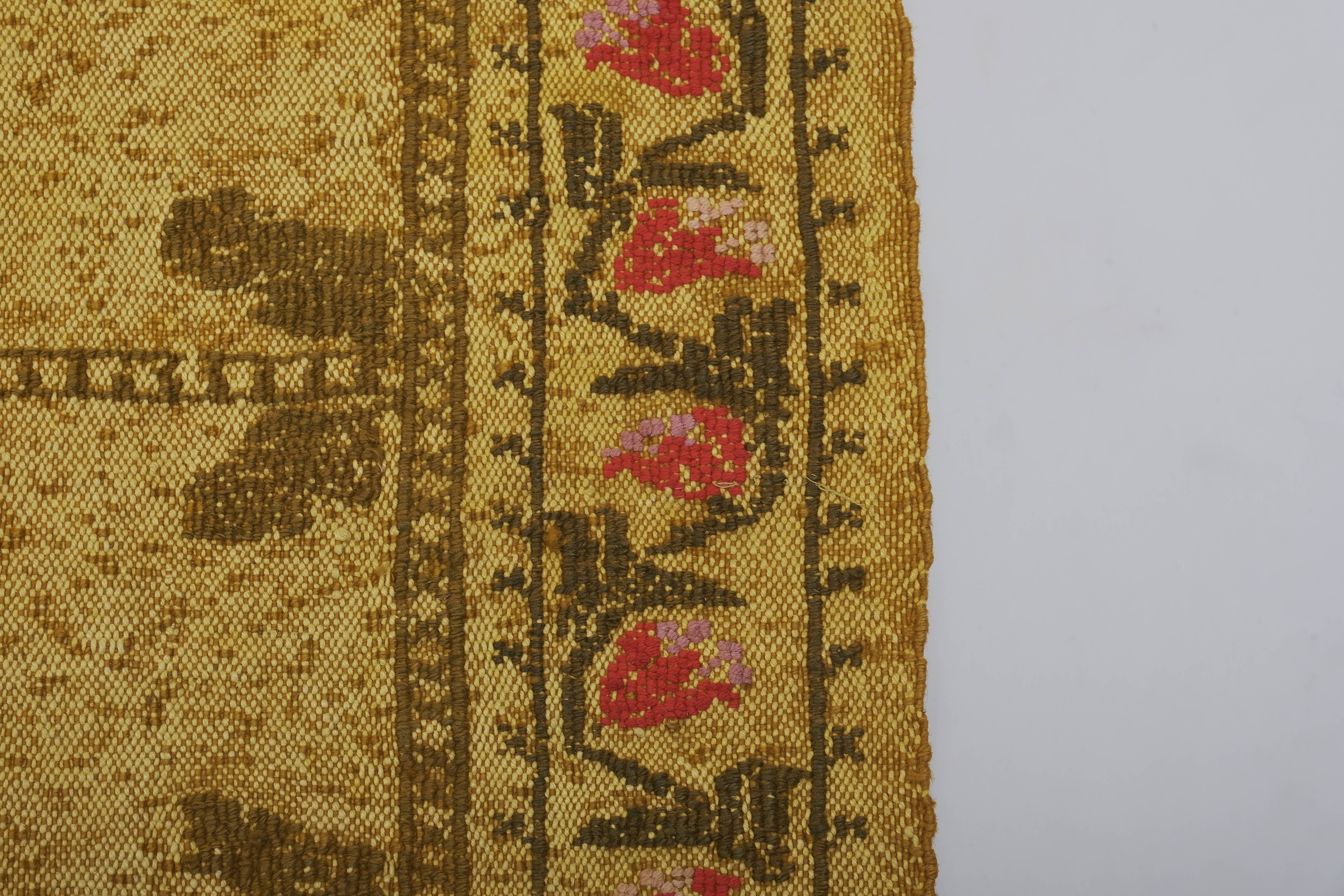 Vintage Turkish Cicim Rug 4'10'' x 6'9''