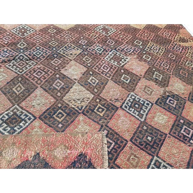 Vintage Turkish Soumac Rug 4'2'' x 6'3''
