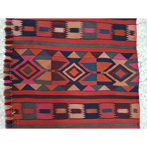 Vintage Turkish Kilim Runner 2'4'' x 8'4''