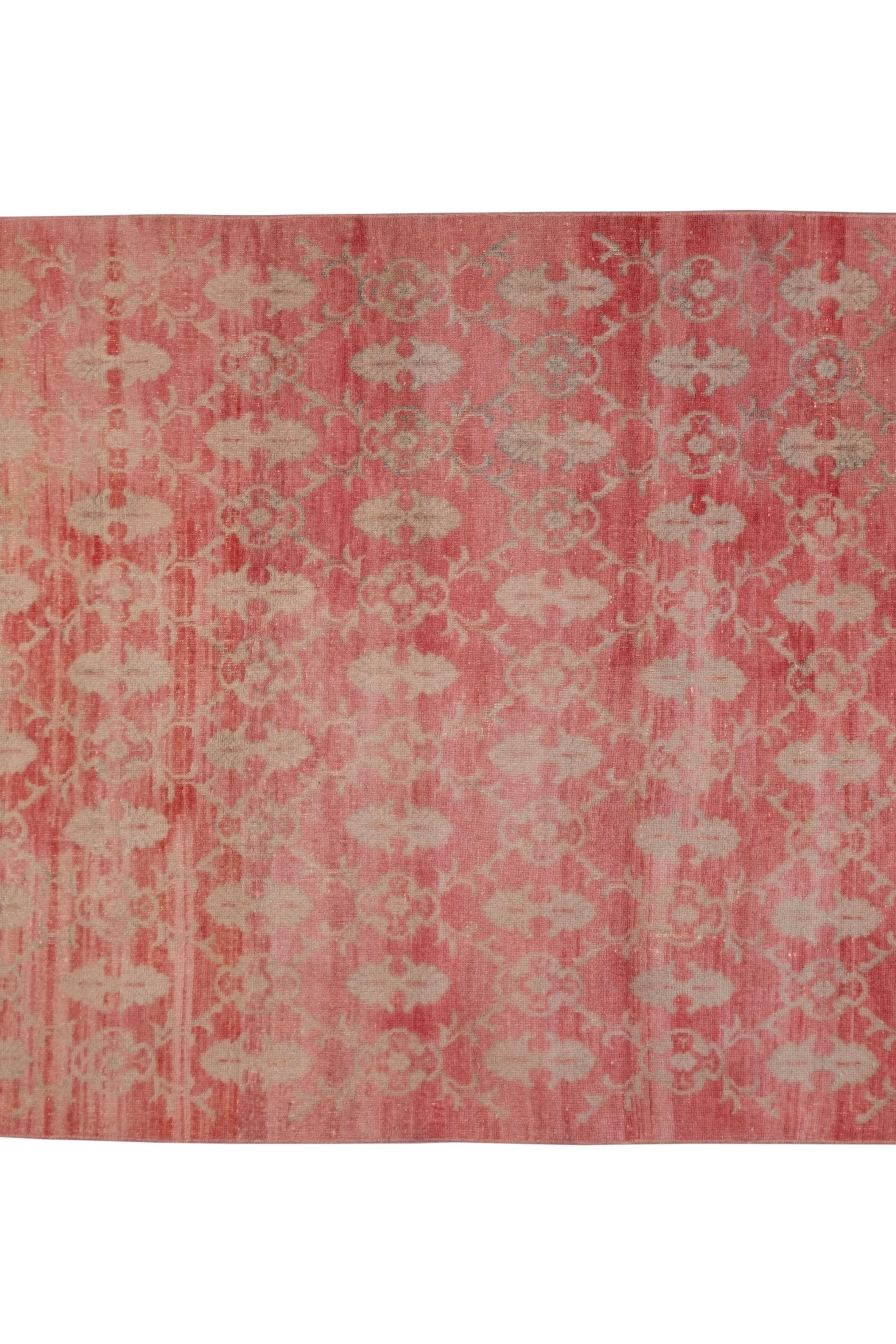 Vintage Turkish Karapinar Rug 5'3'' x 10'8''