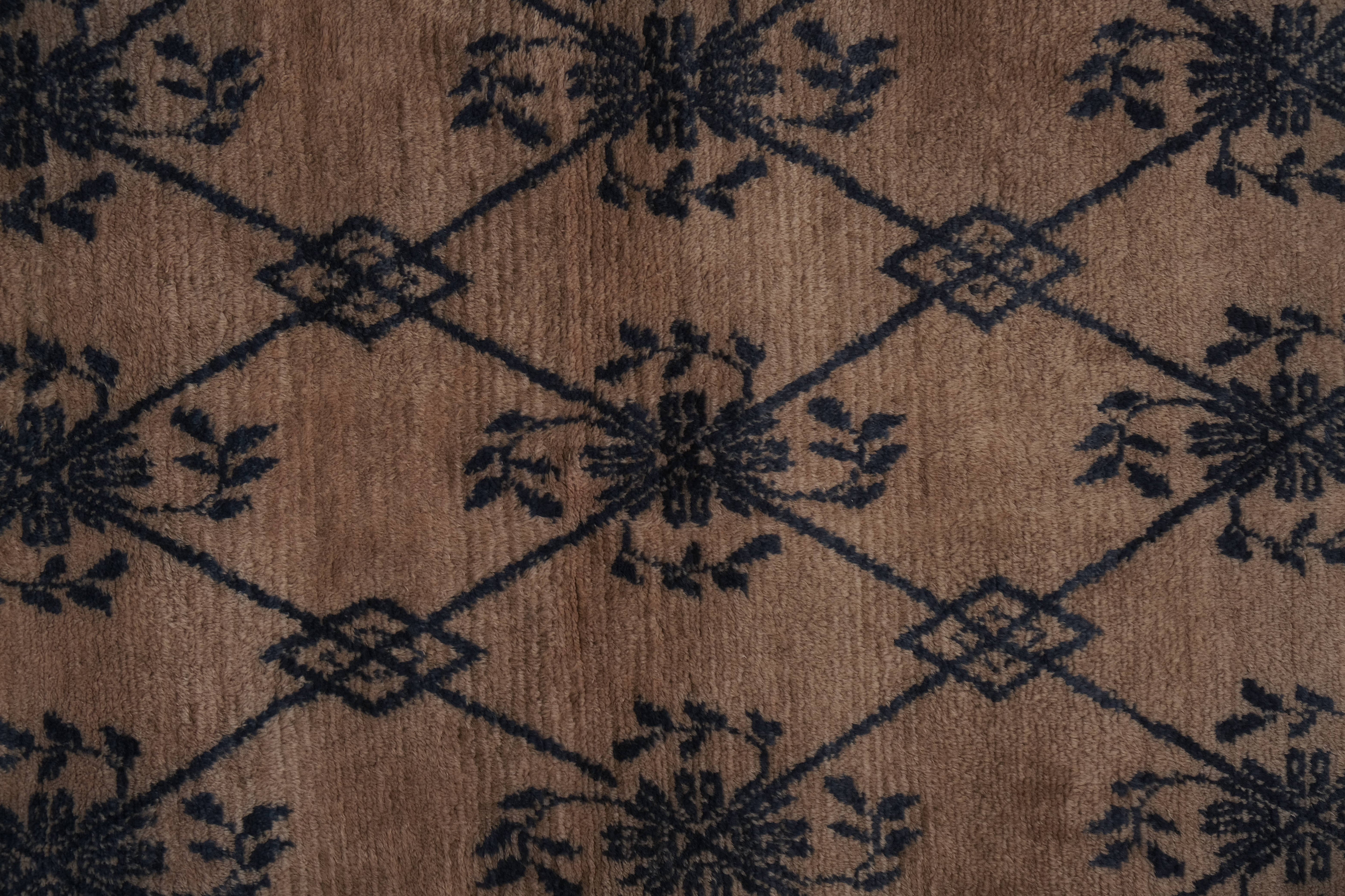 Vintage Turkish Shaggy Rug 3'9'' x 5'4''