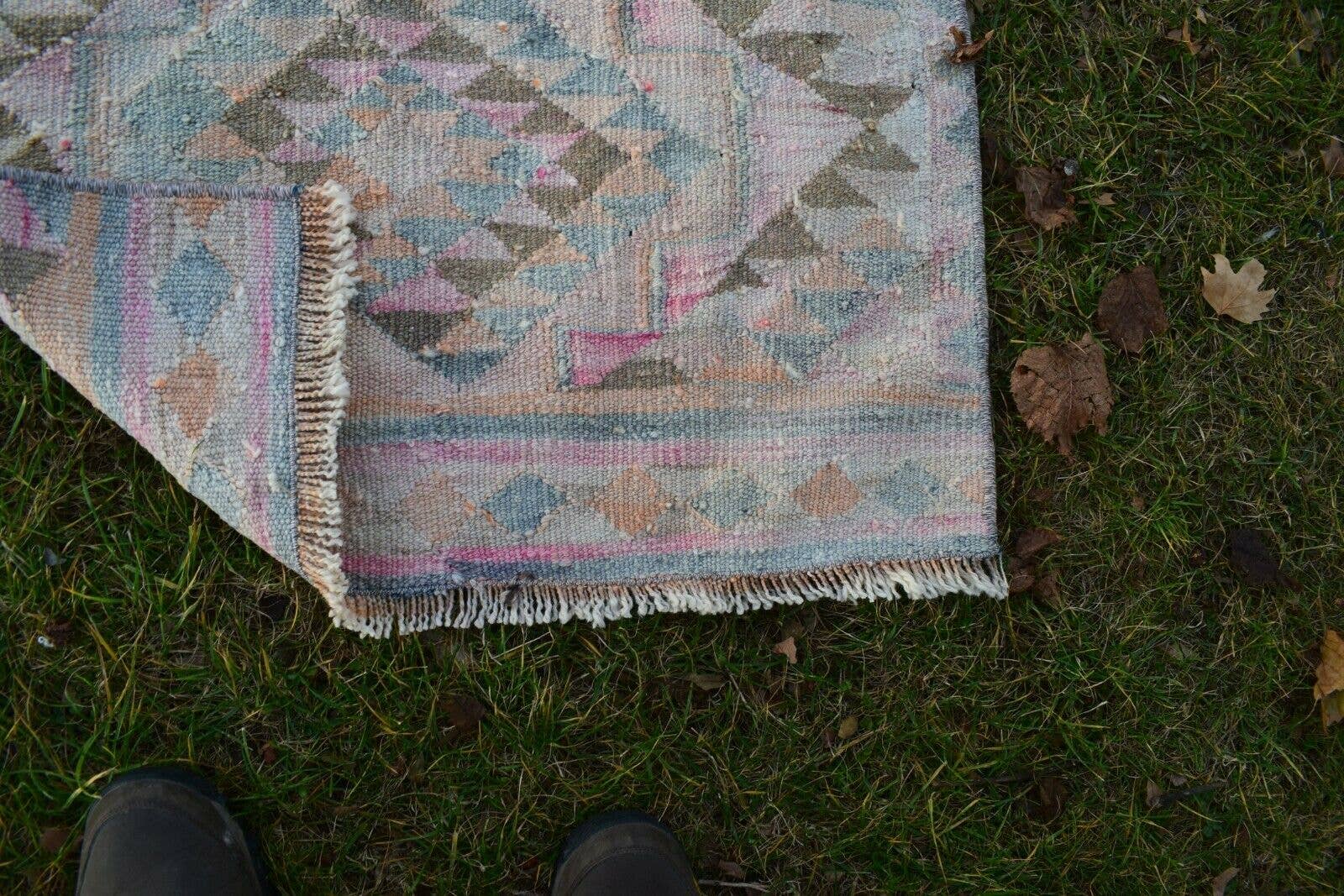 Vintage Herki Kilim Runner 2'6'' x 11'6''
