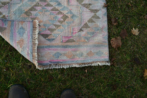 Vintage Herki Kilim Runner 2'6'' x 11'6''