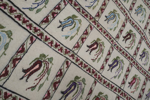 Vintage Turkish Kilim Rug 46'' x 49''