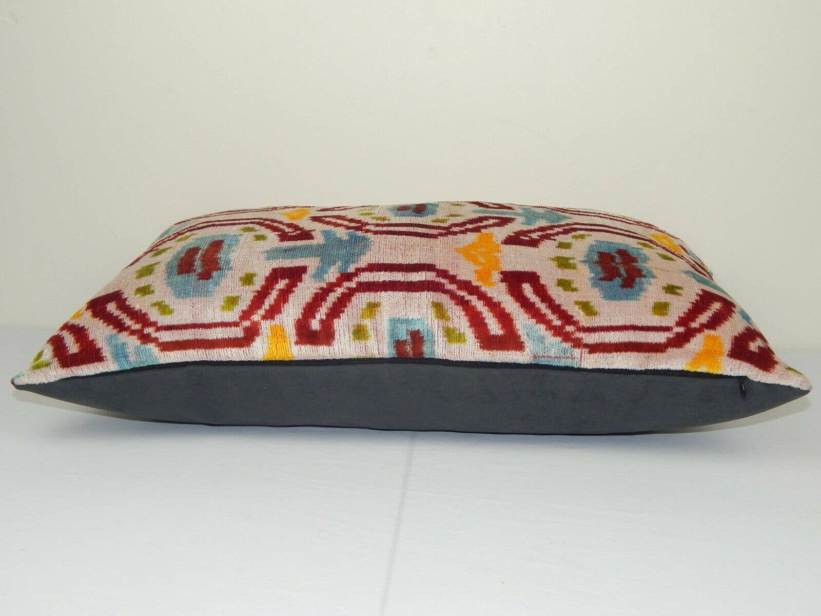 Silk Ikat Velvet Pillow Cover | 16'' x 24''