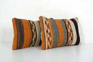 Kilim Pillow Cover Set of 2 | 12'' x 20''