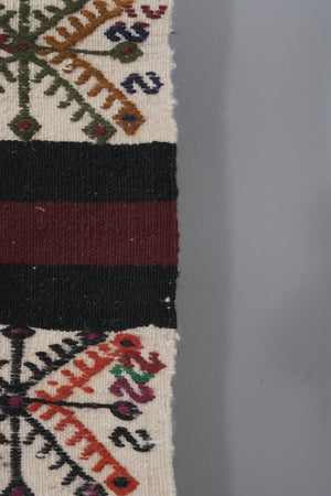 Vintage Turkish Kilim Runner 2'2'' x 15'2''