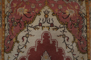 Vintage Oushak Rug 3'5'' x 7'9''