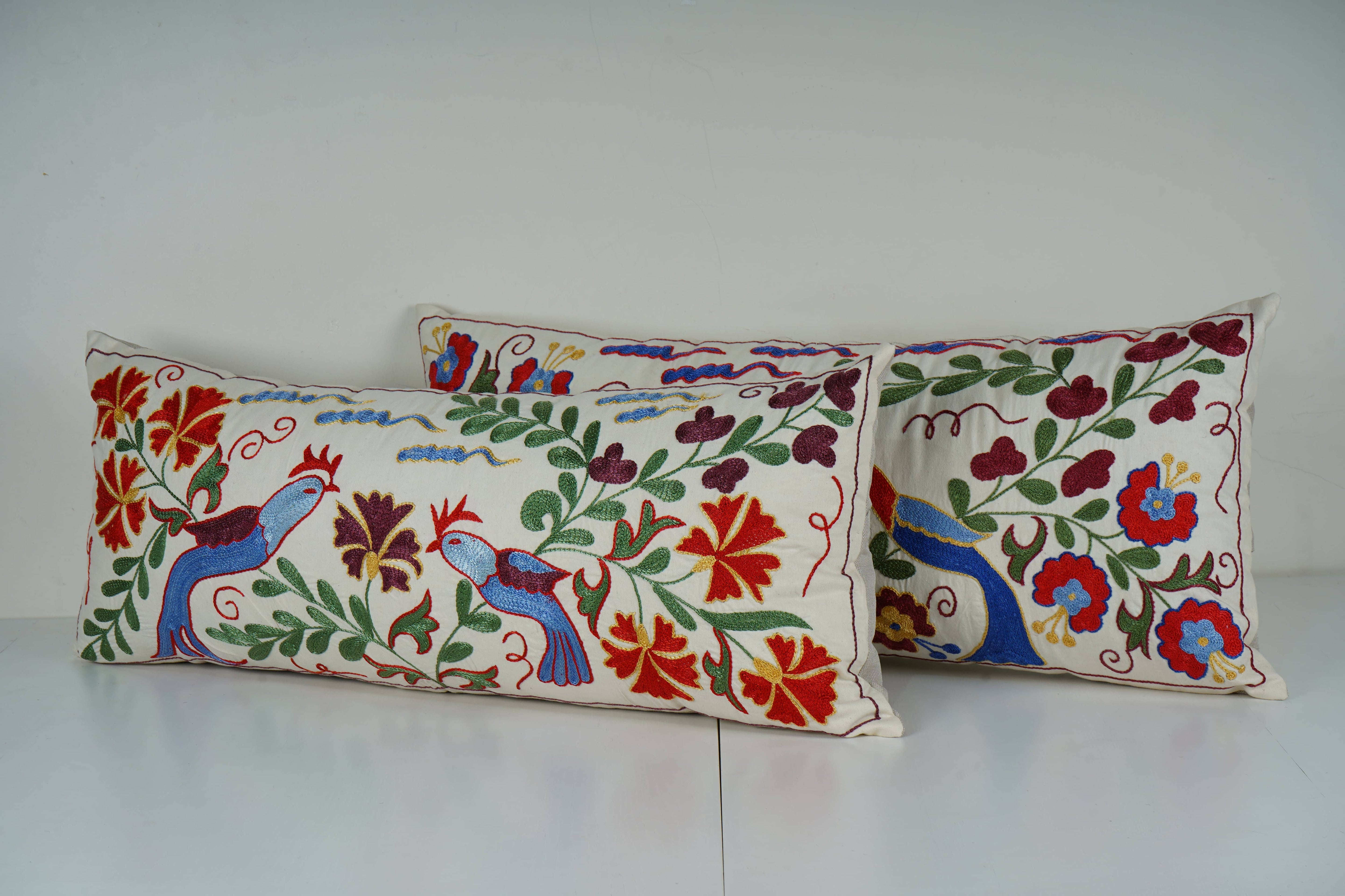 Suzani Bedding Pillow Cover Set of 2 | 16'' x 35''
