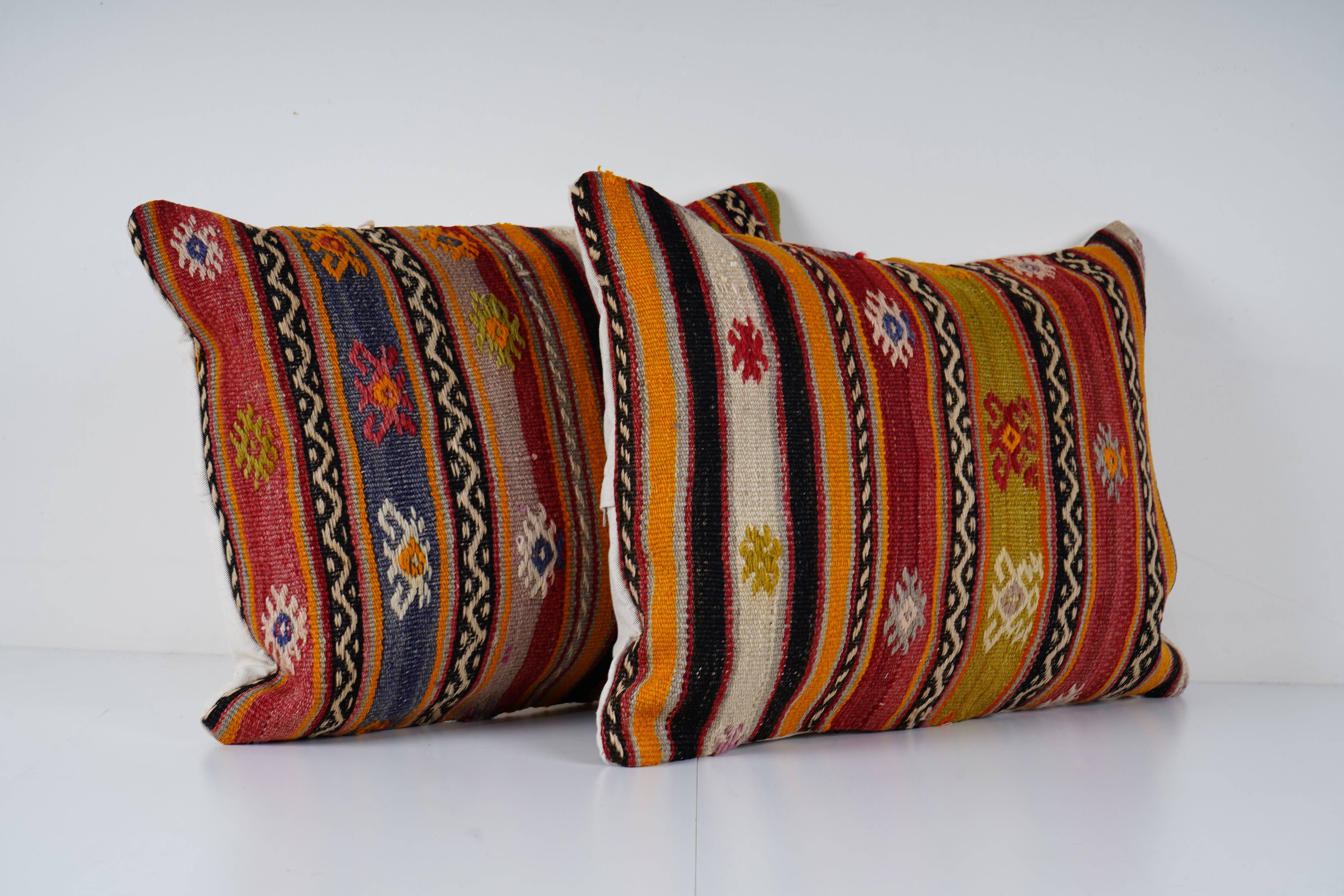 Kilim Pillow Cover Set of 2 | 18'' x 24''