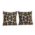 Silk Ikat Velvet Pillow Cover Set of 2 | 21'' x 22''