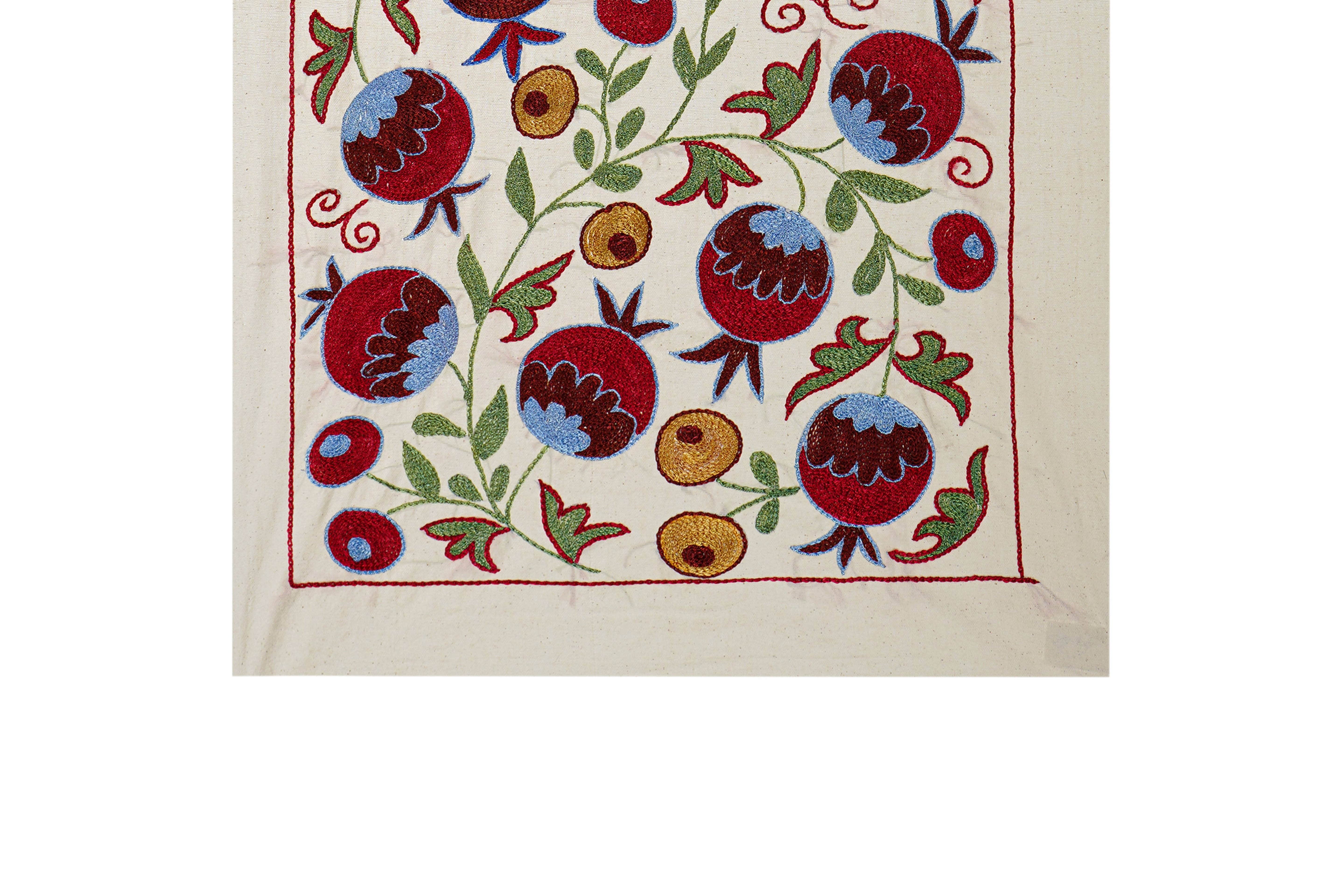 Peacock Suzani Wall Hanging & Tablecloth | 20'' x 36''