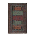 Vintage Turkish Soumac Kilim Rug 3'4'' x 5'4''