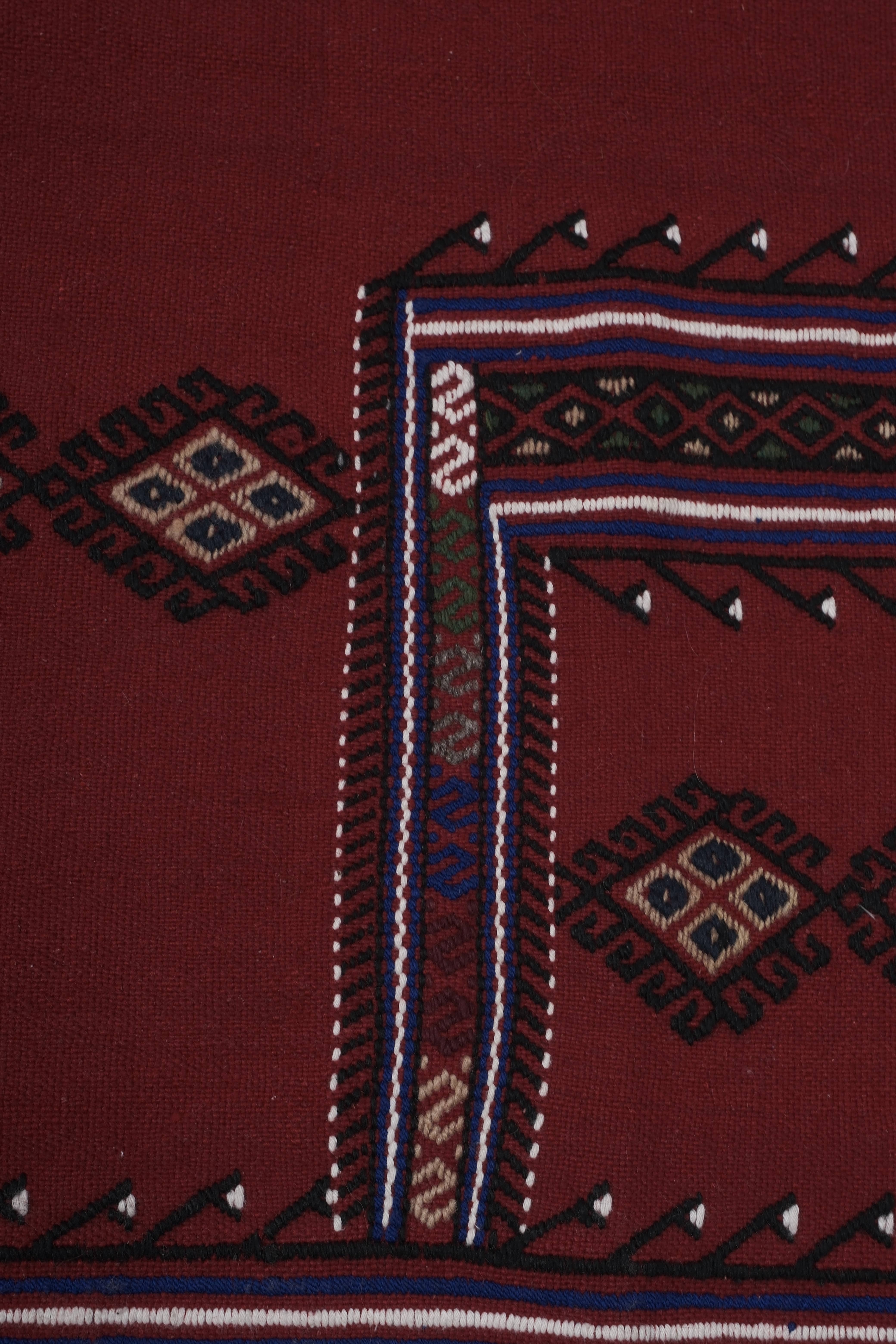 Vintage Turkish Karapinar Kilim Rug 4'7'' x 7'9''