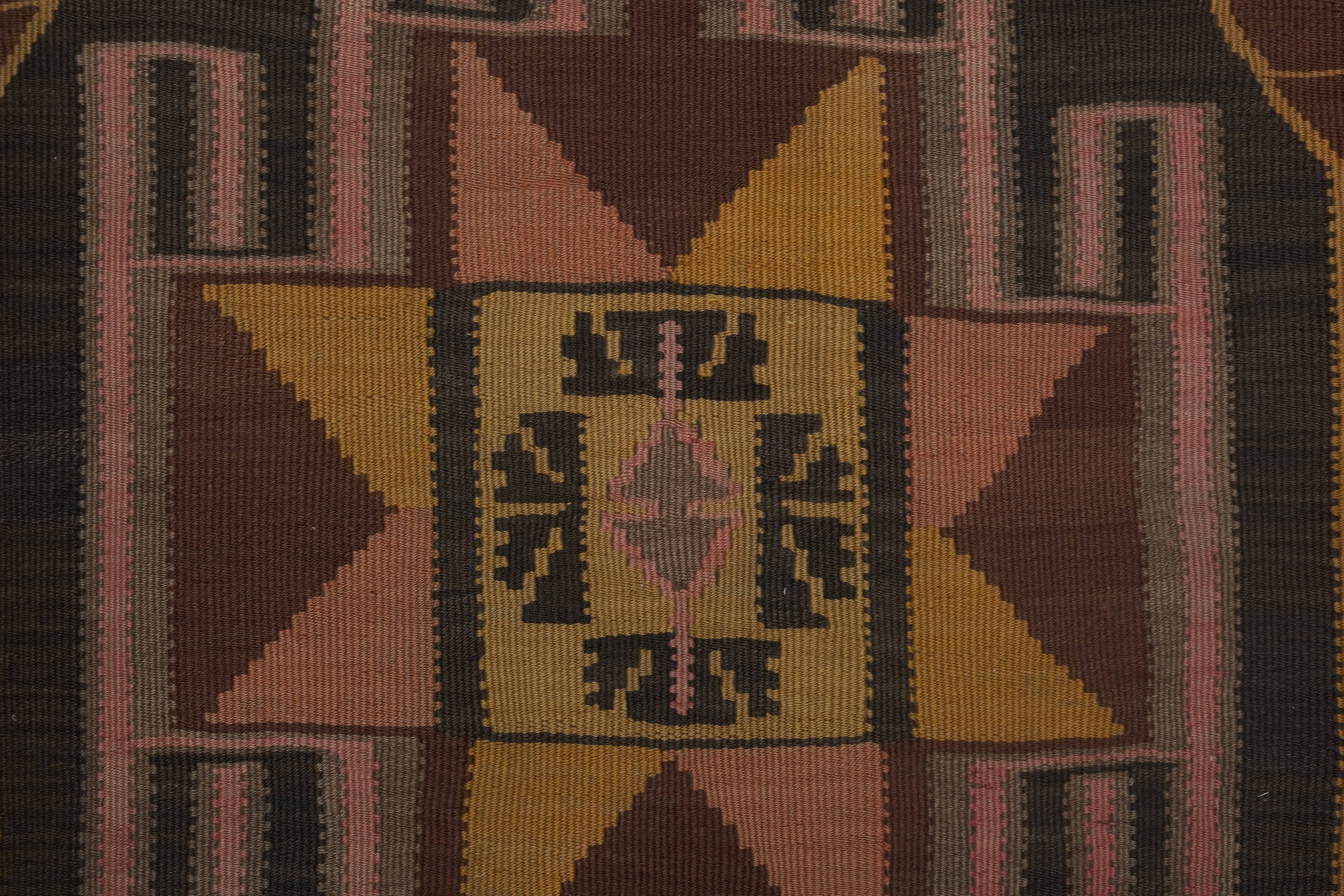 Vintage Kars Kilim Rug 4'4'' x 8'7''