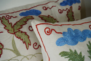 Camel Suzani Pillow Cover Set of 2 | 19'' x 19''