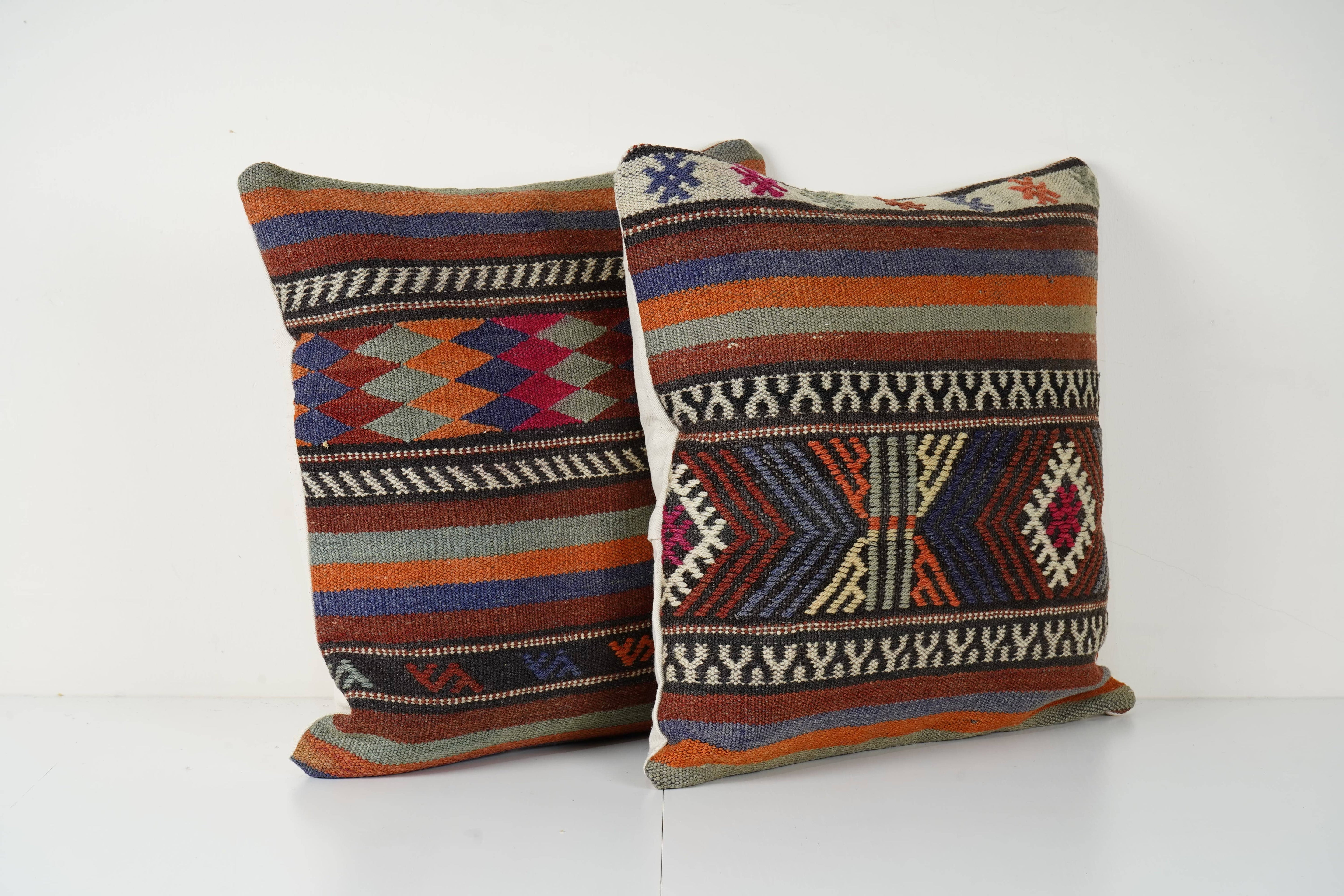Kilim Pillow Cover Set of 2 | 20'' x 20''