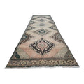 Vintage Turkish Anatolian Oushak Runner 3'8'' x 12'8''