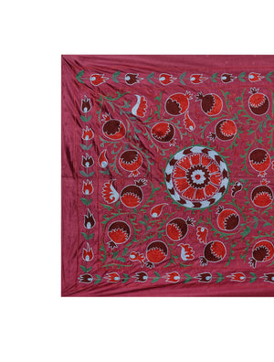 Silk Suzani Table Runner | 3'1'' x 6'5''
