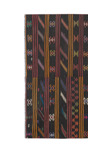 Vintage Turkish Kilim Rug 7'7'' x 9'2''