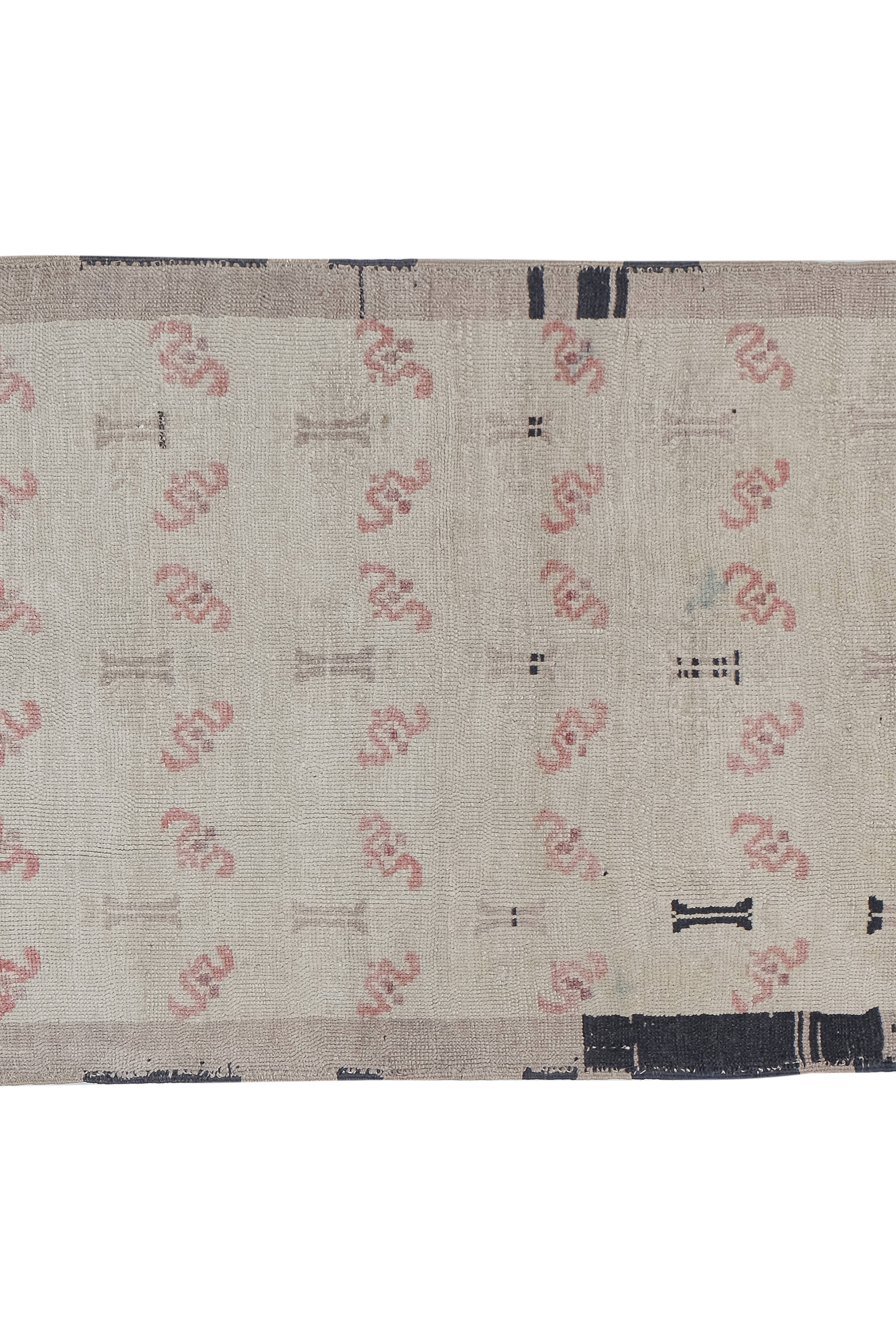 Vintage Oushak Rug 3'1'' x 6'1''