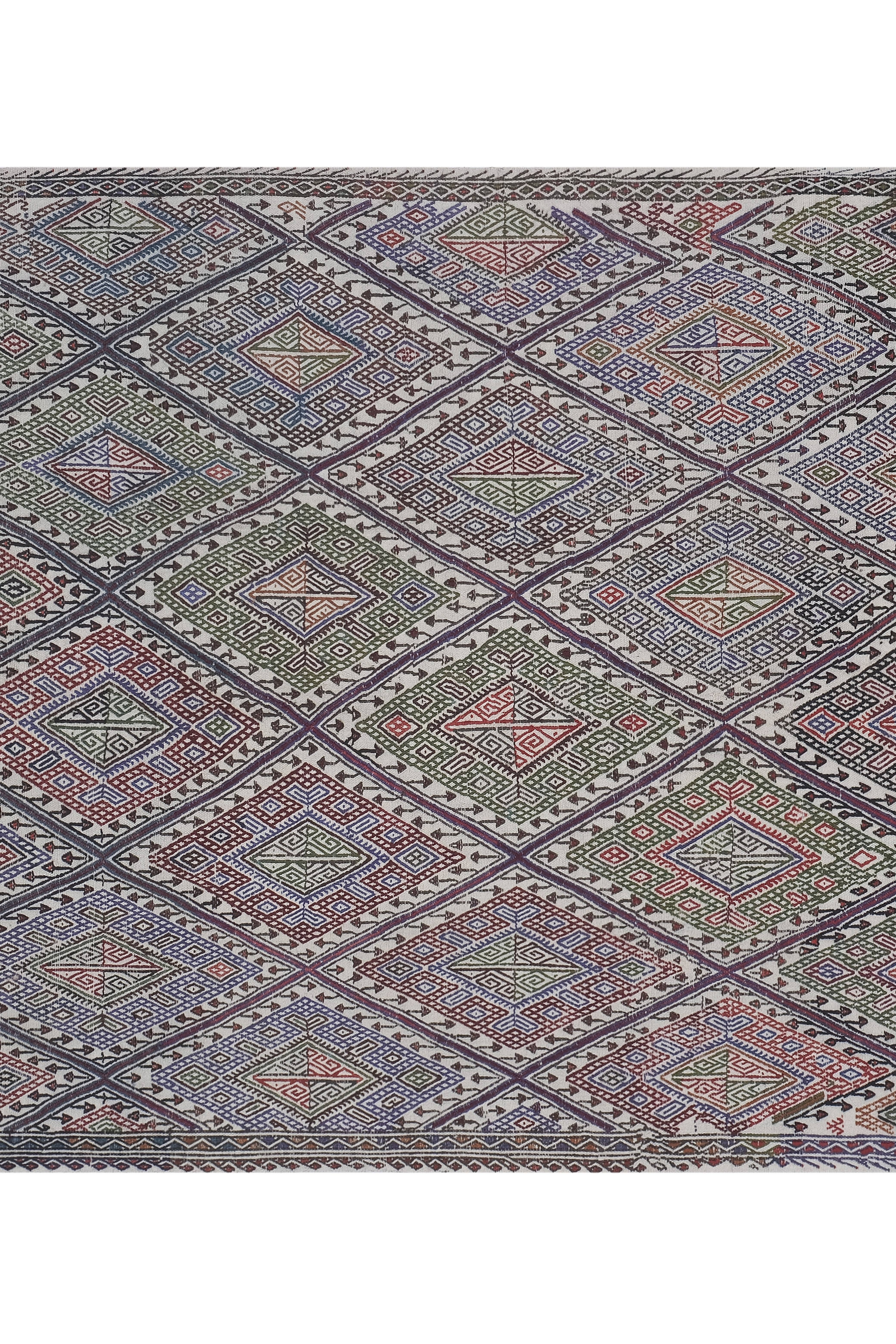 Vintage Turkish Cicim Rug 4'11'' x 6'5''