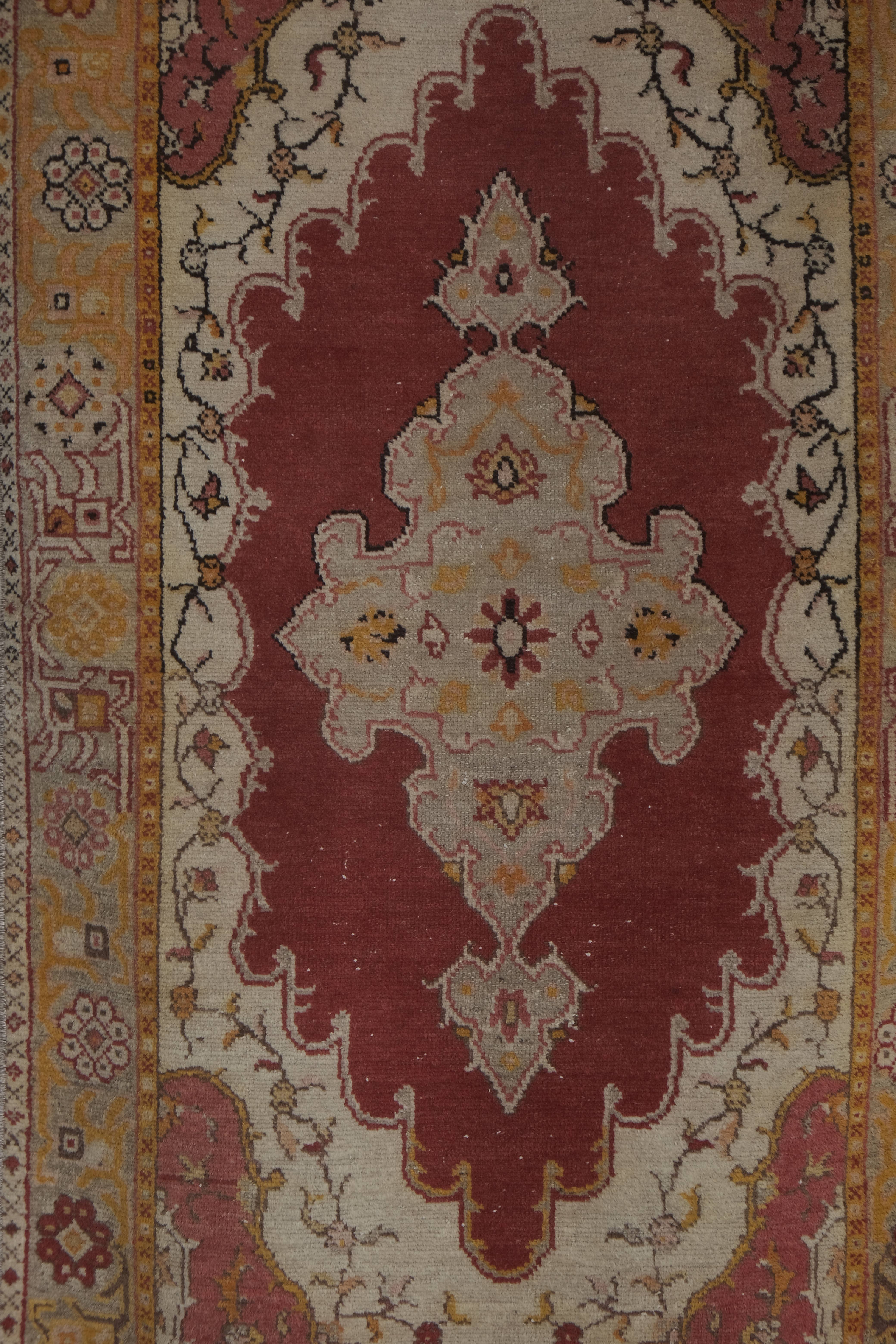 Vintage Oushak Rug 3'5'' x 7'9''