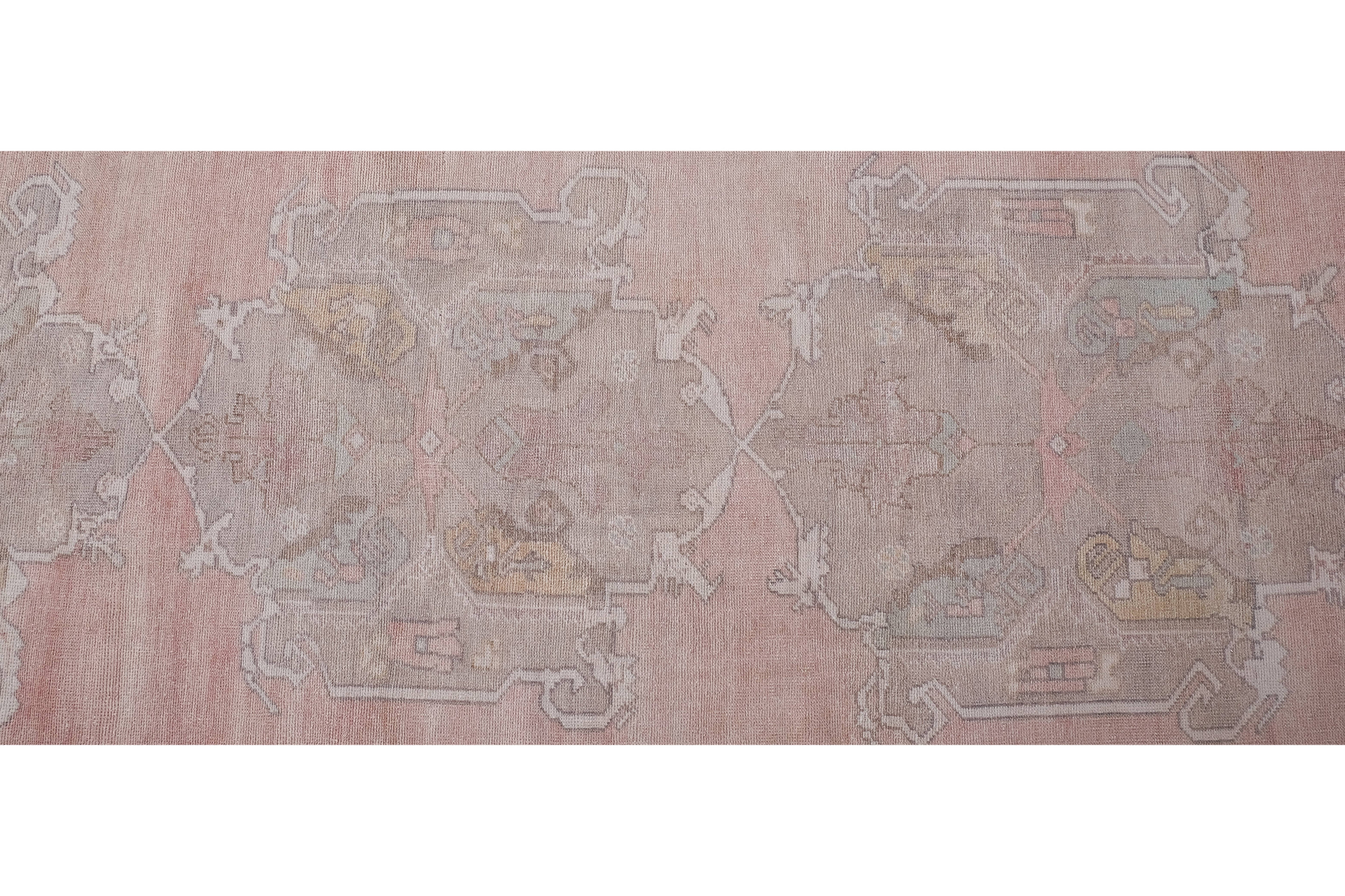 Vintage Oushak Runner 3' x 22'1''