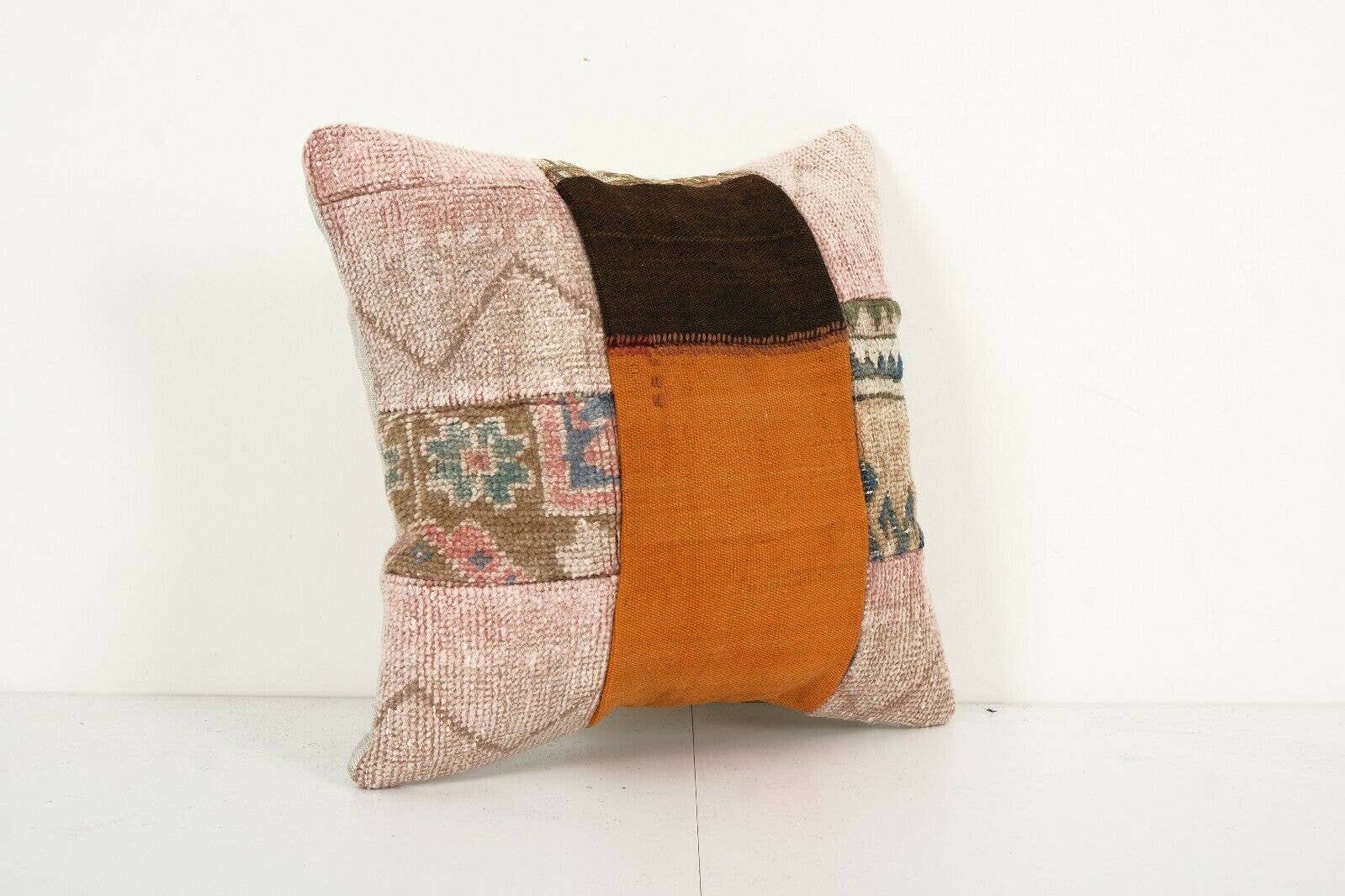 Kilim Patchwork Pillow Cover | 18'' x 18''
