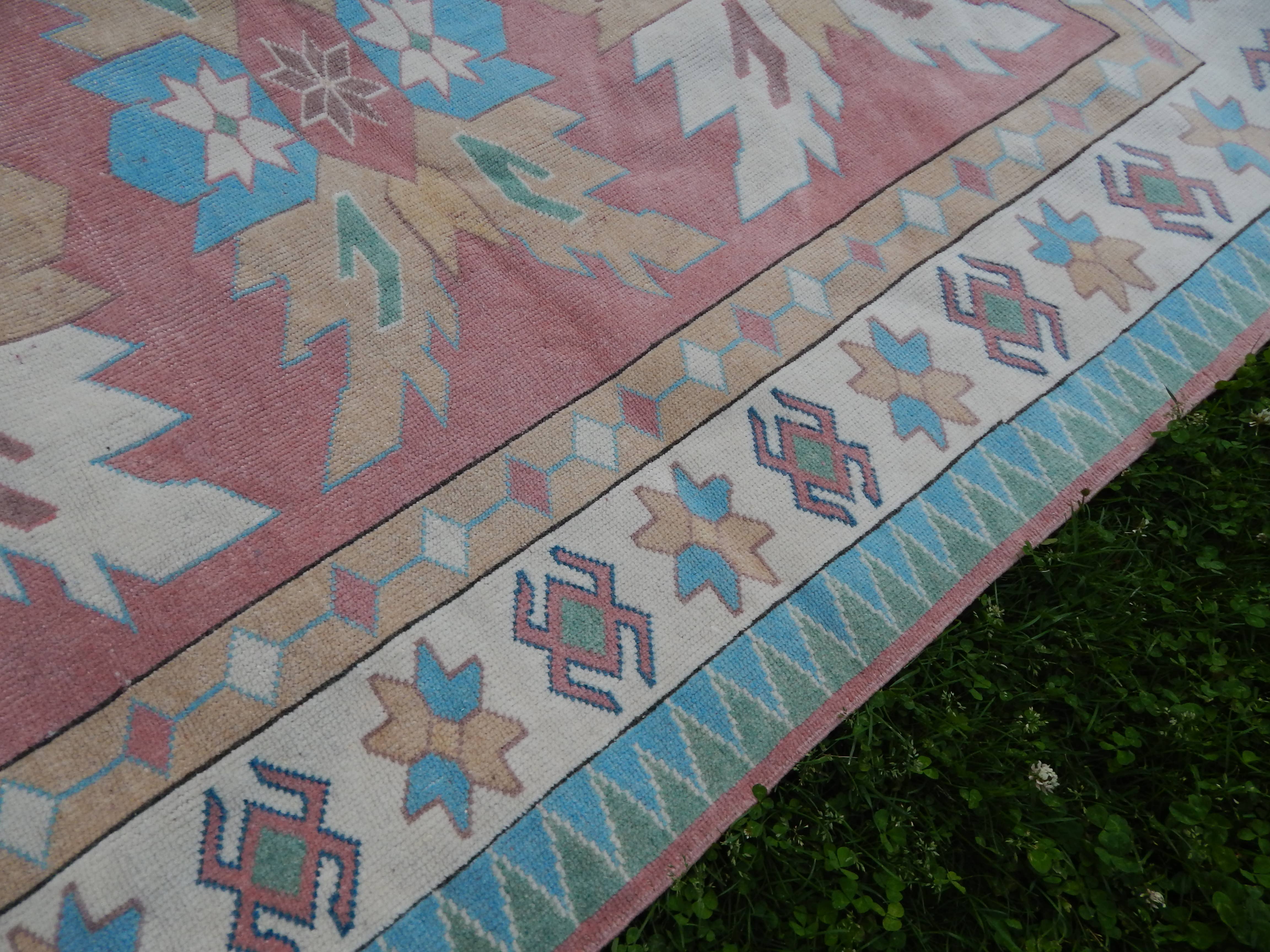 Vintage Oushak Rug 5'7'' x 7'1''