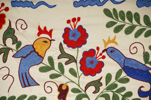 Bird Suzani Wall Hanging & Tablecloth | 17'' x 38''