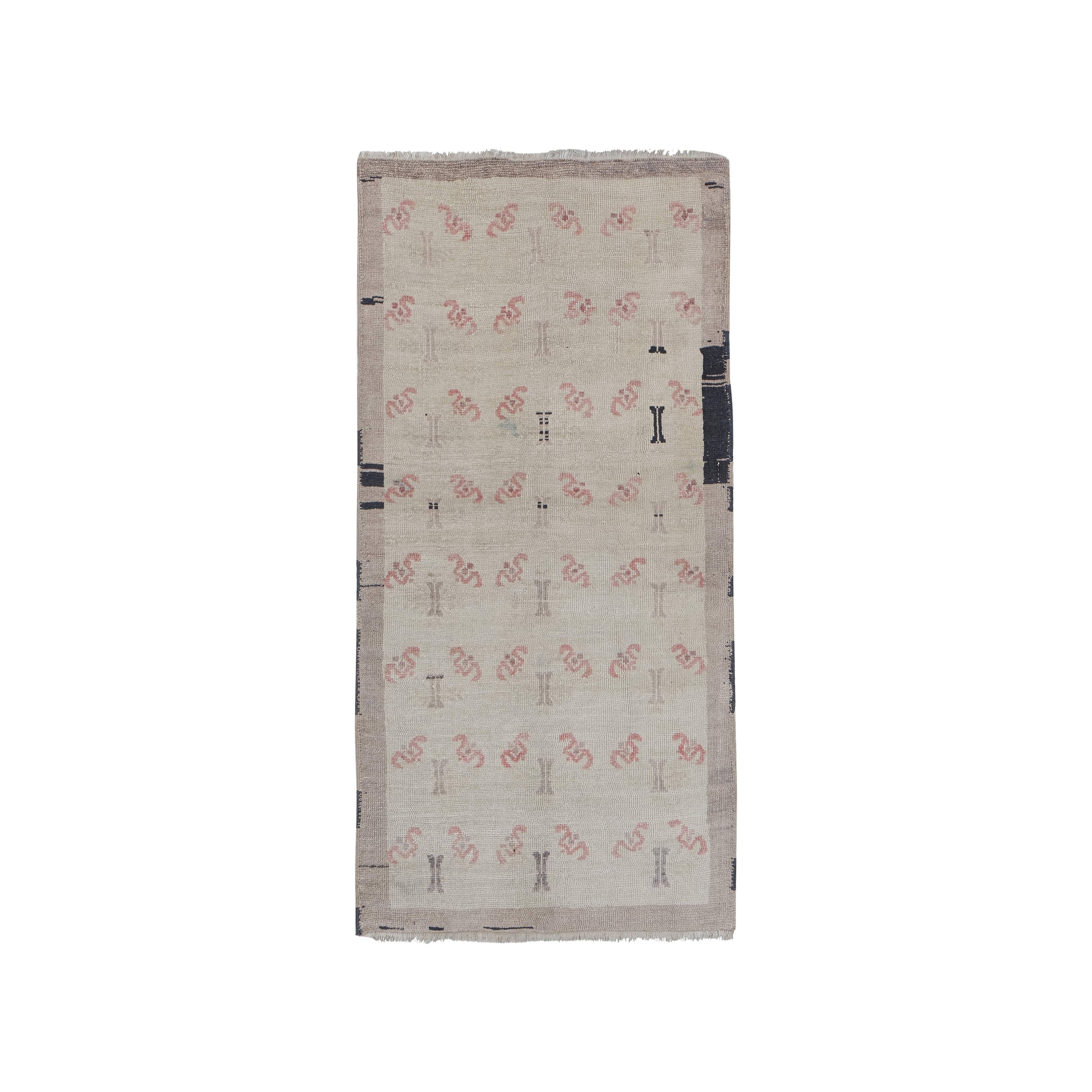 Vintage Oushak Rug 3'1'' x 6'1''