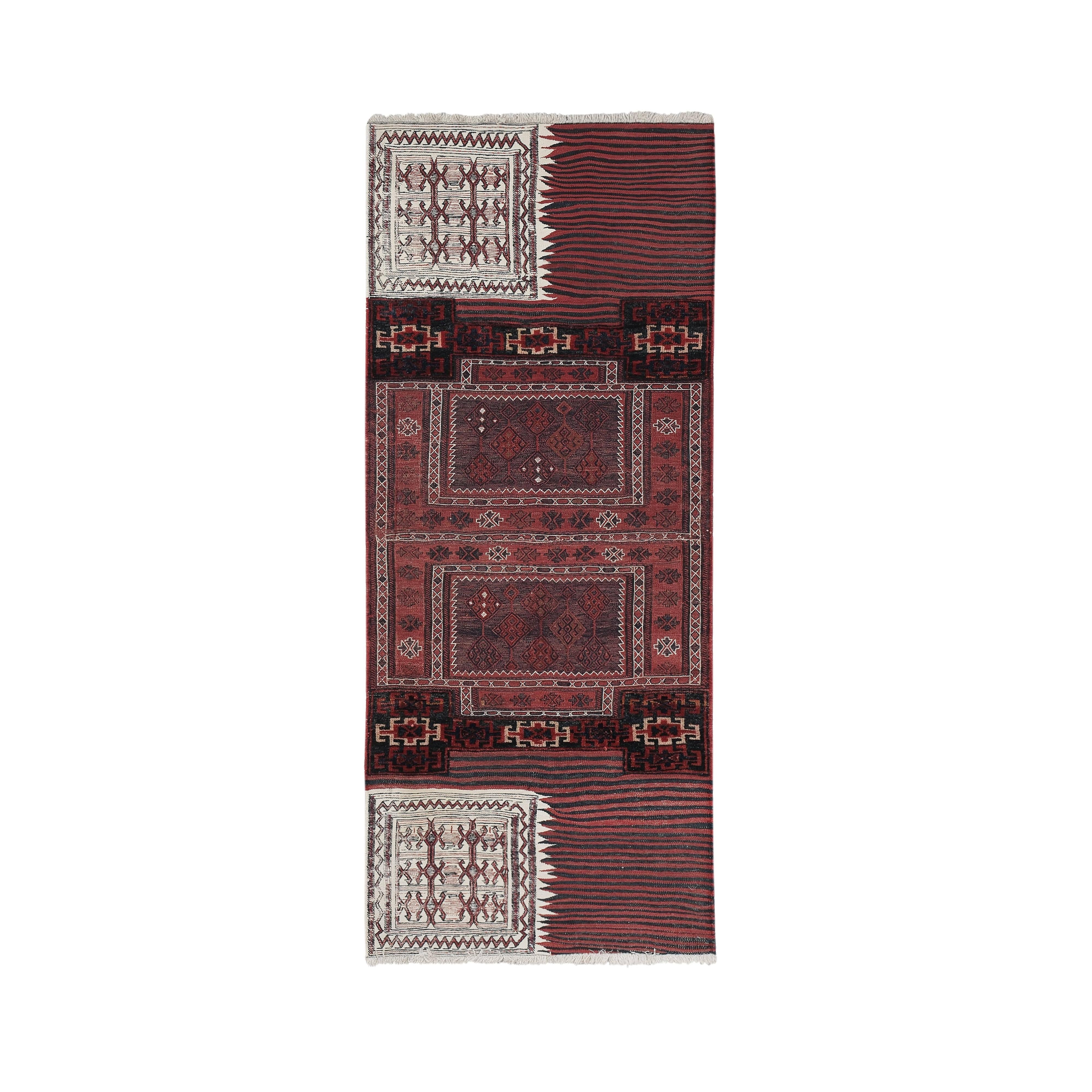 Vintage Turkish Anatolian Rug 3'1'' x 7'7''
