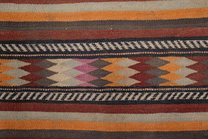 Vintage Turkish Kilim Runner 2'7'' x 16'10''