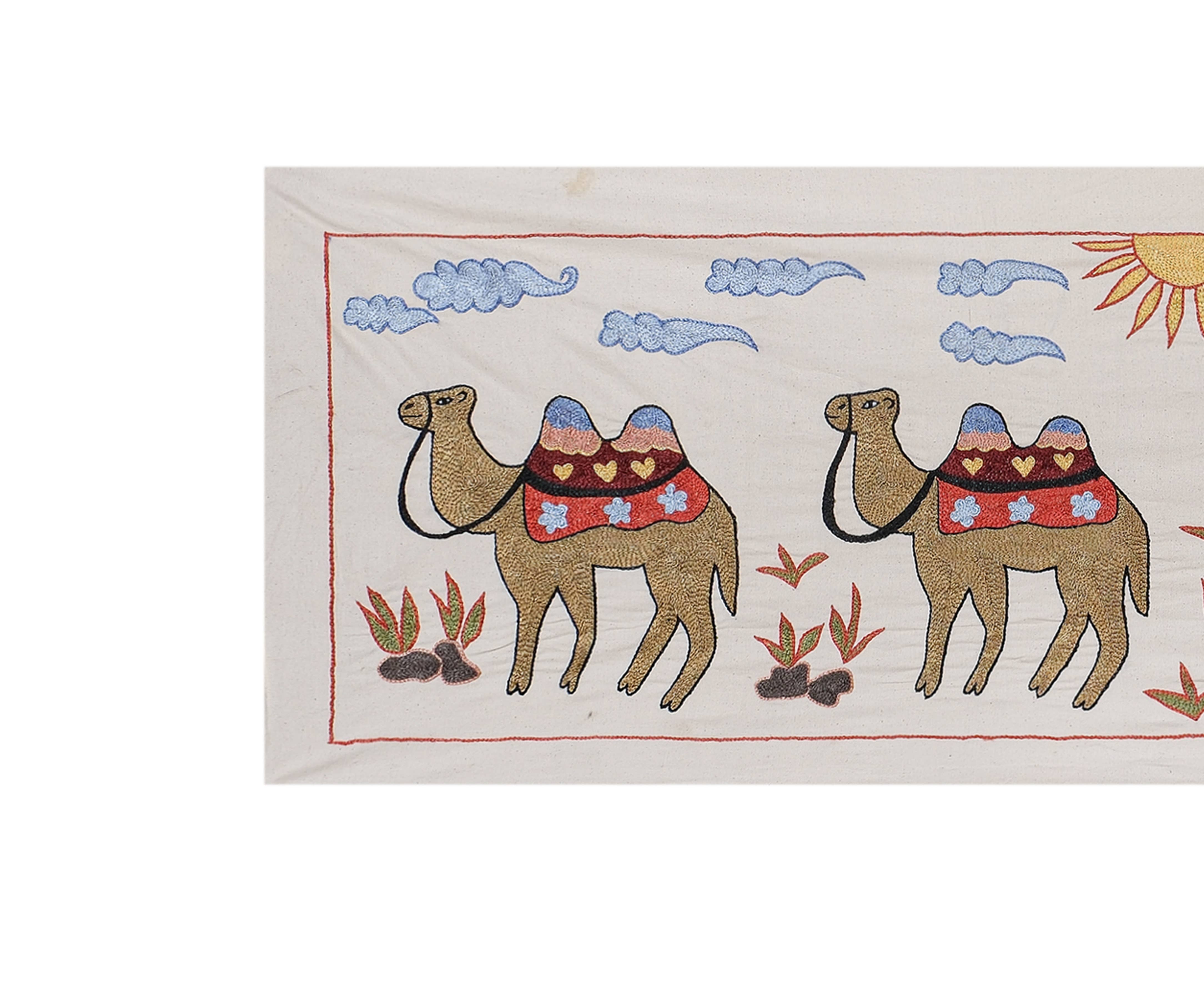 Suzani Wall Hanging & Tablecloth | 20'' x 58''