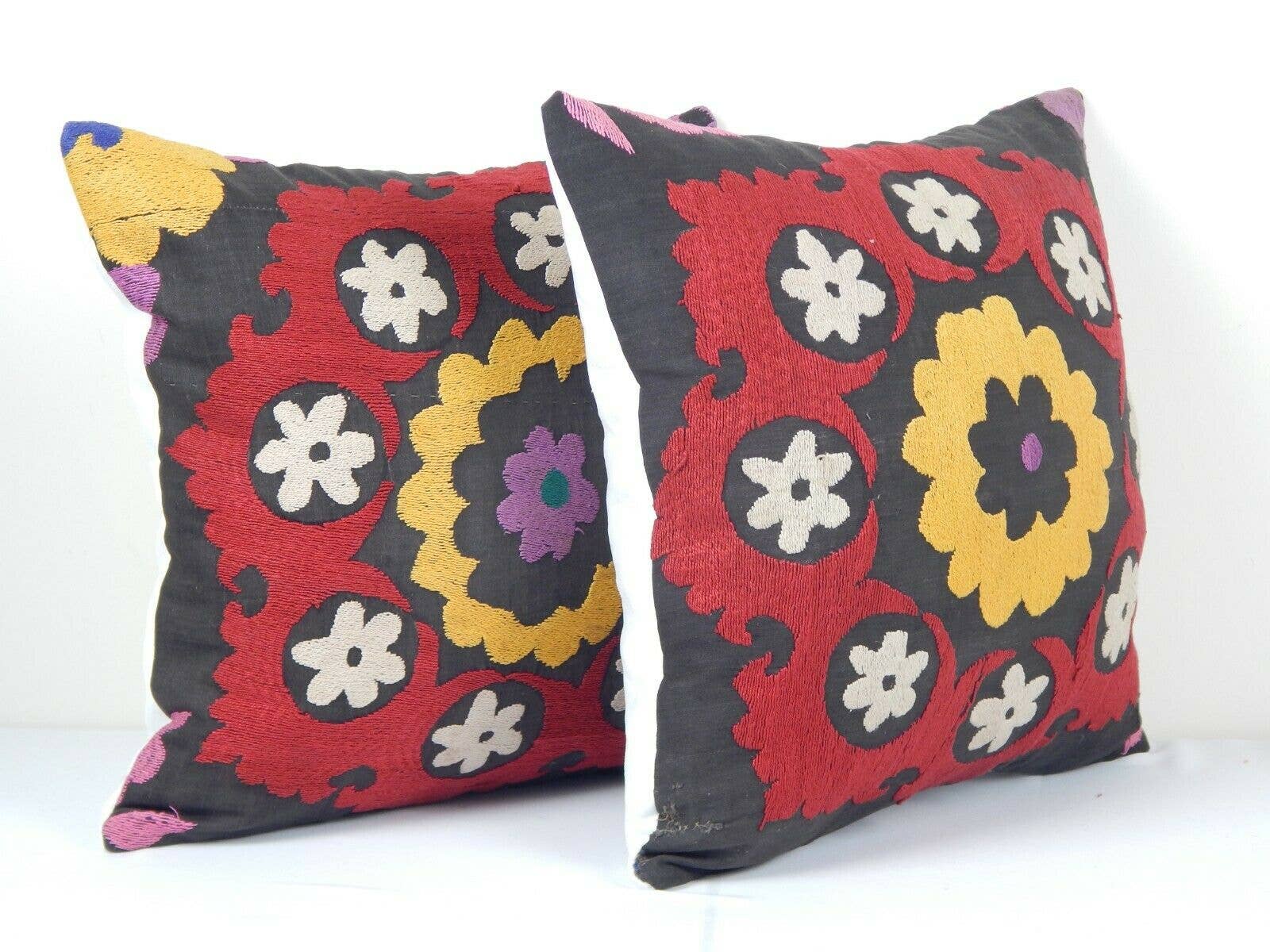 Suzani Pillow Cover Set of 2 | 16'' x 16''