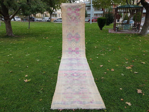 Vintage Oushak Runner 3' x 16'2''