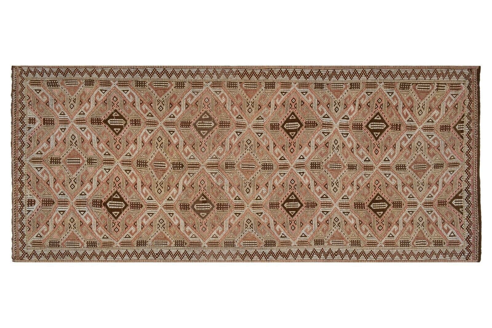 Vintage Turkish Jajim Runner 4'7'' x 10'6''